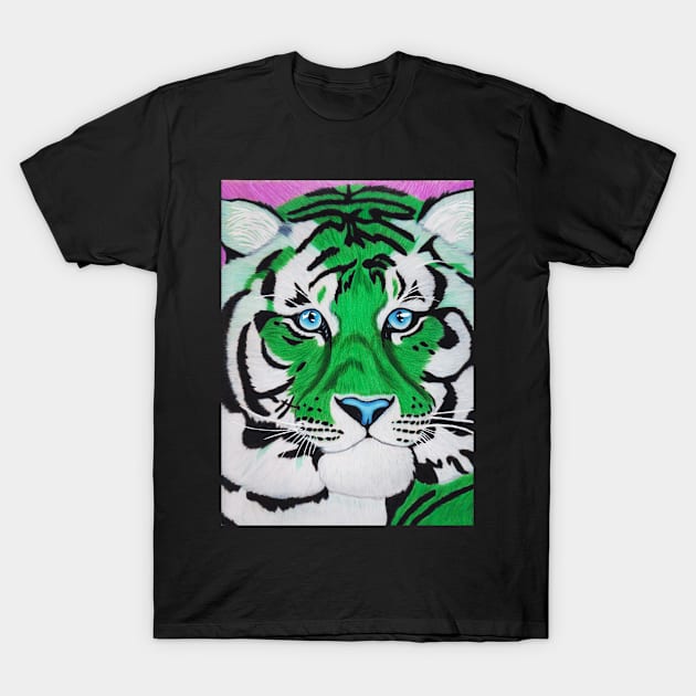 Emerald Tiger T-Shirt by Nightcat17